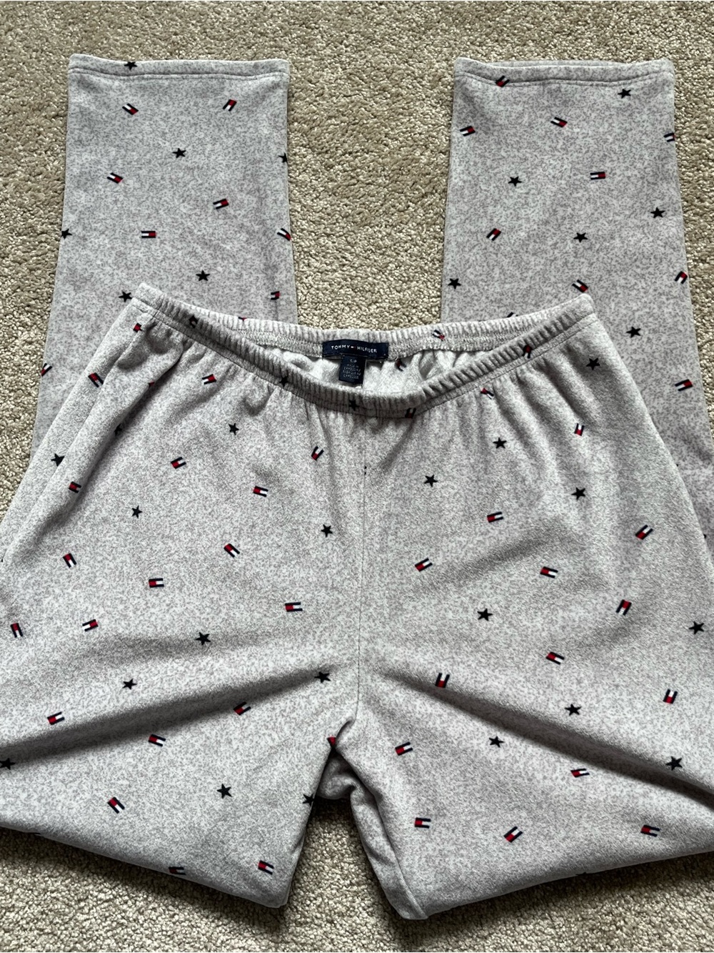 Tommy Hilfiger Light Gray Star & Flag Lounge Pants